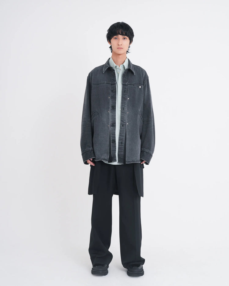 DENIM TRUCKER SHIRT BLACK