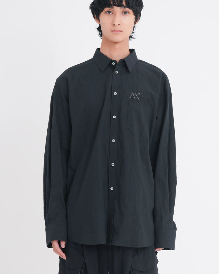 EMBROIDERY SHIRT BLACK