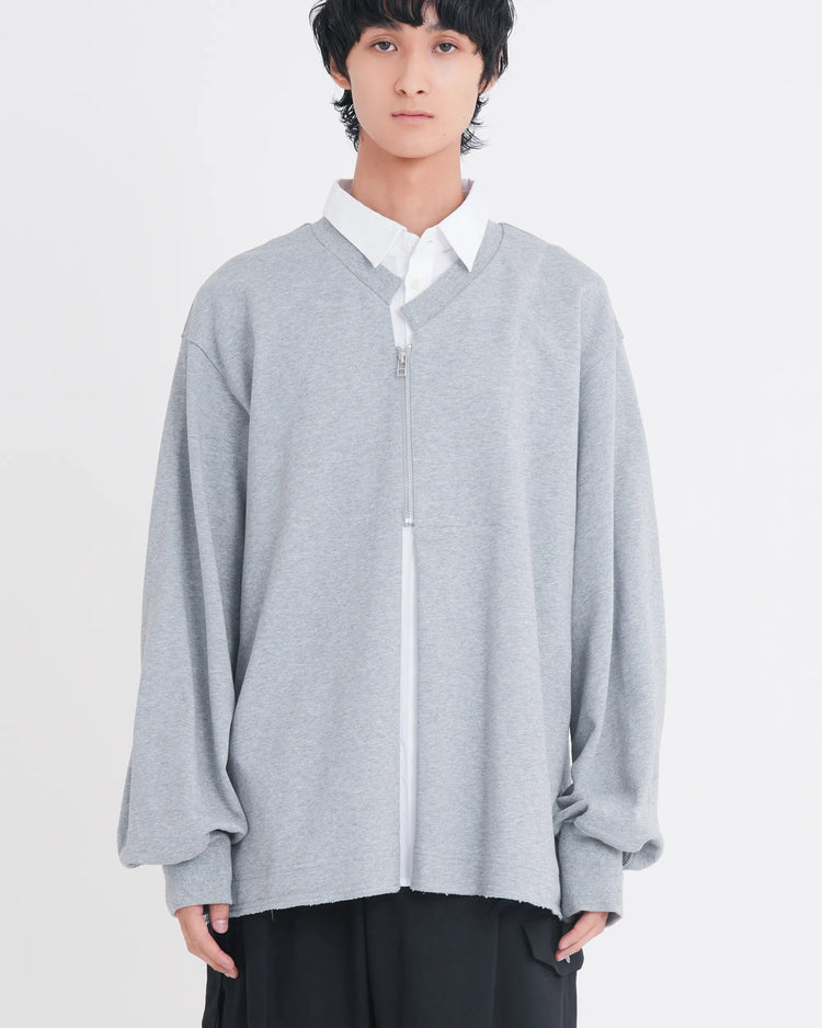 LAYERED SWEATSHIRT GREY