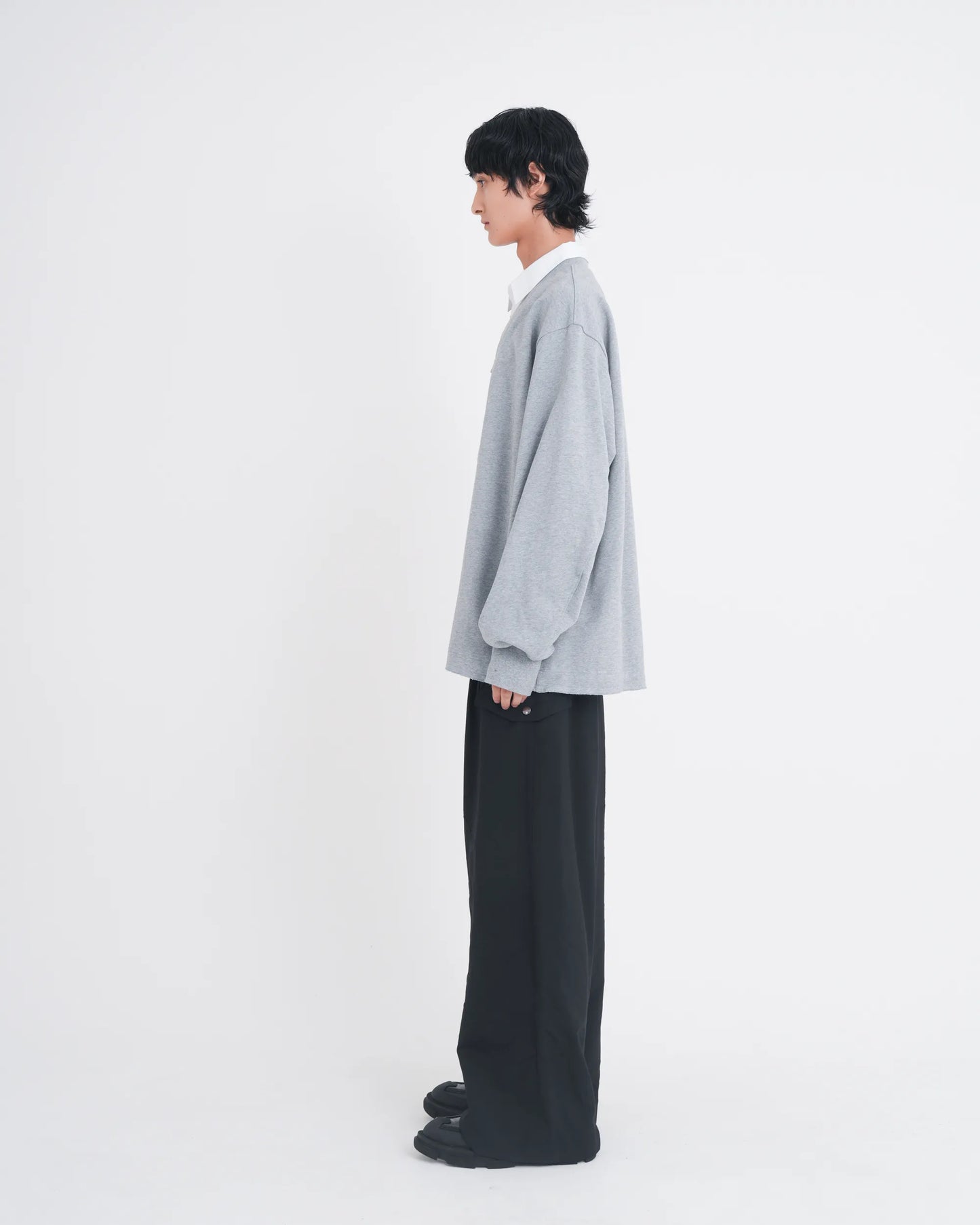 LAYERED SWEATSHIRT GREY