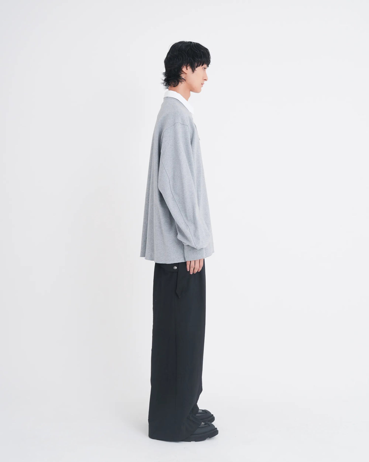 LAYERED SWEATSHIRT GREY