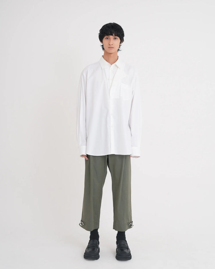 OXFORD LAYERED SHIRT WHITE