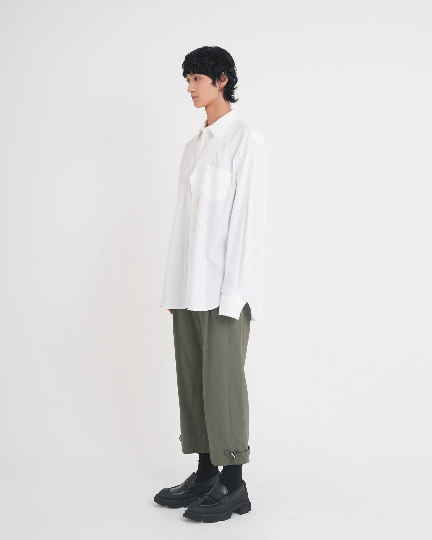 OXFORD LAYERED SHIRT WHITE