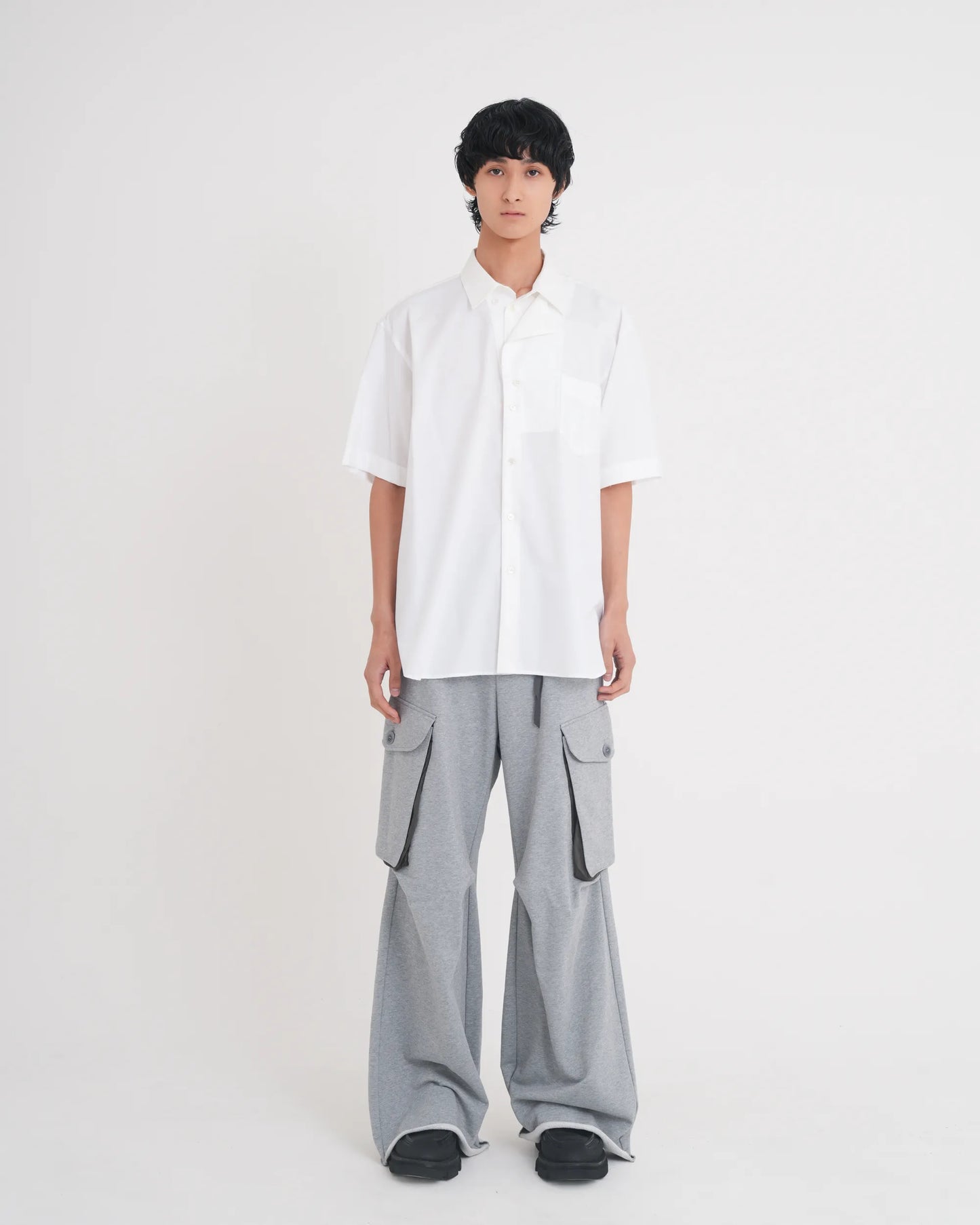 OXFORD LAYERED S/S SHIRT WHITE