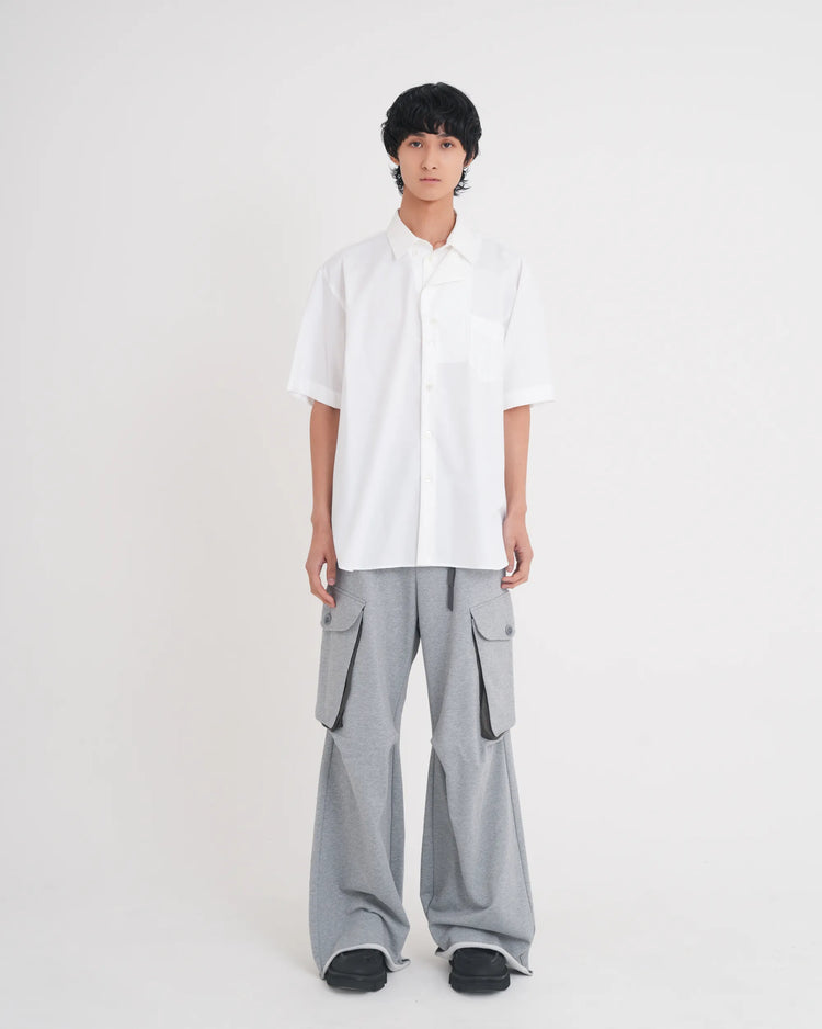 OXFORD LAYERED S/S SHIRT WHITE