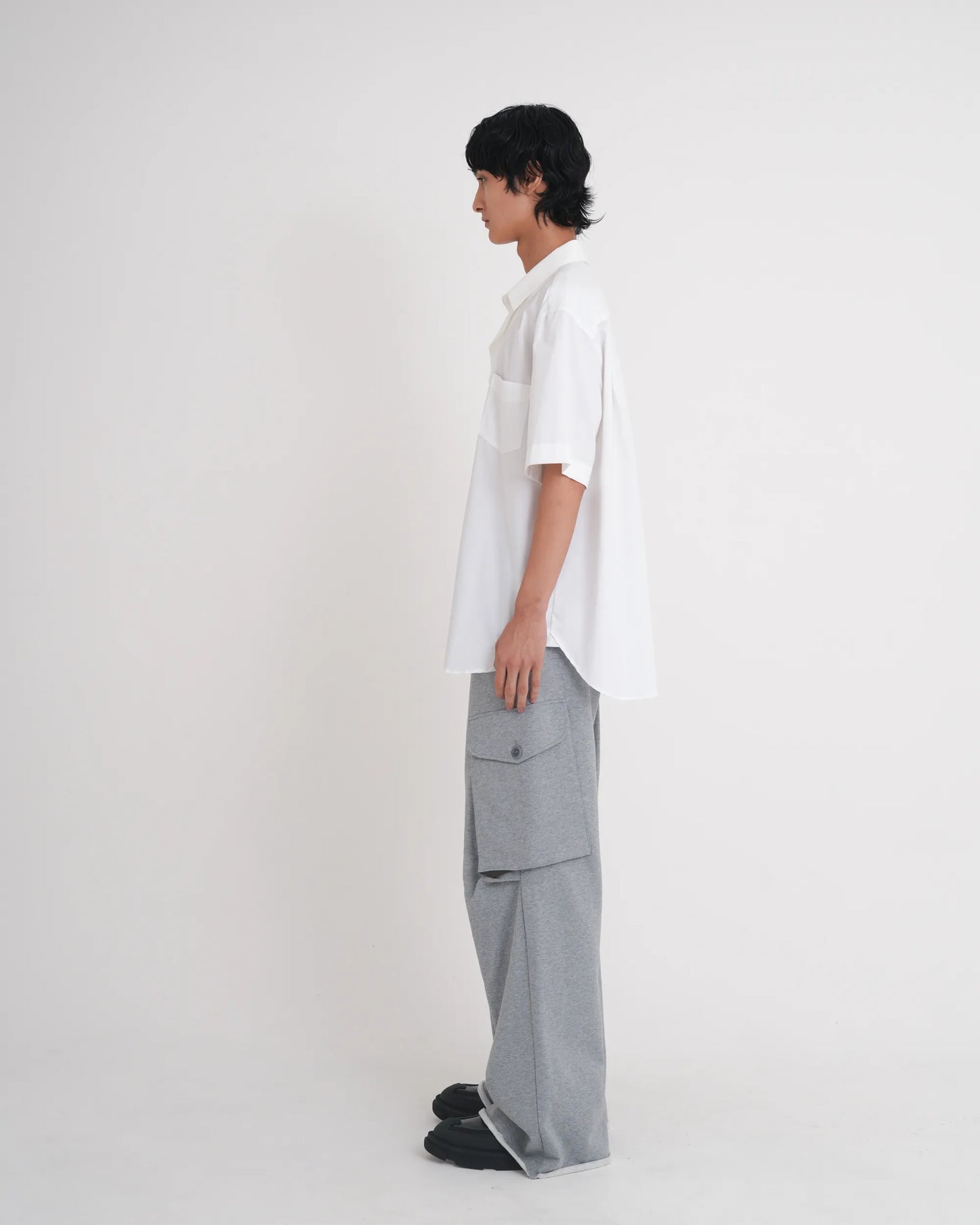 OXFORD LAYERED S/S SHIRT WHITE