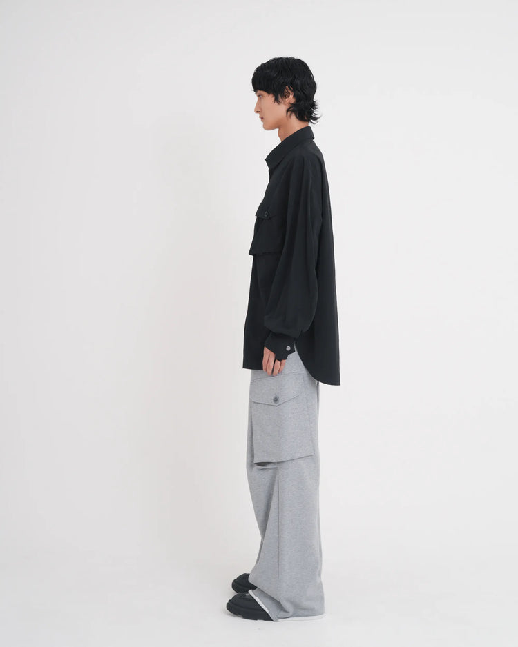 OVER CARGO SWEAT PANTS GREY