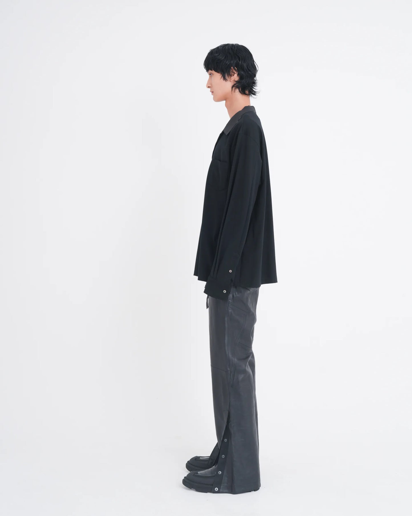 LAYERED L/S T-SHIRT BLACK