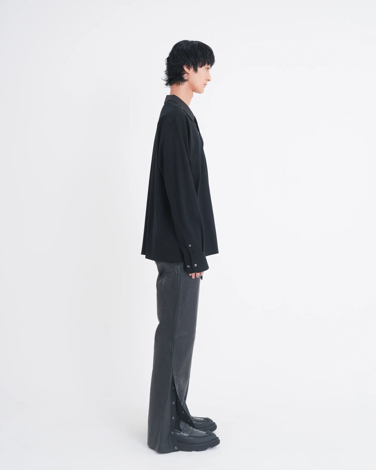 LAYERED L/S T-SHIRT BLACK
