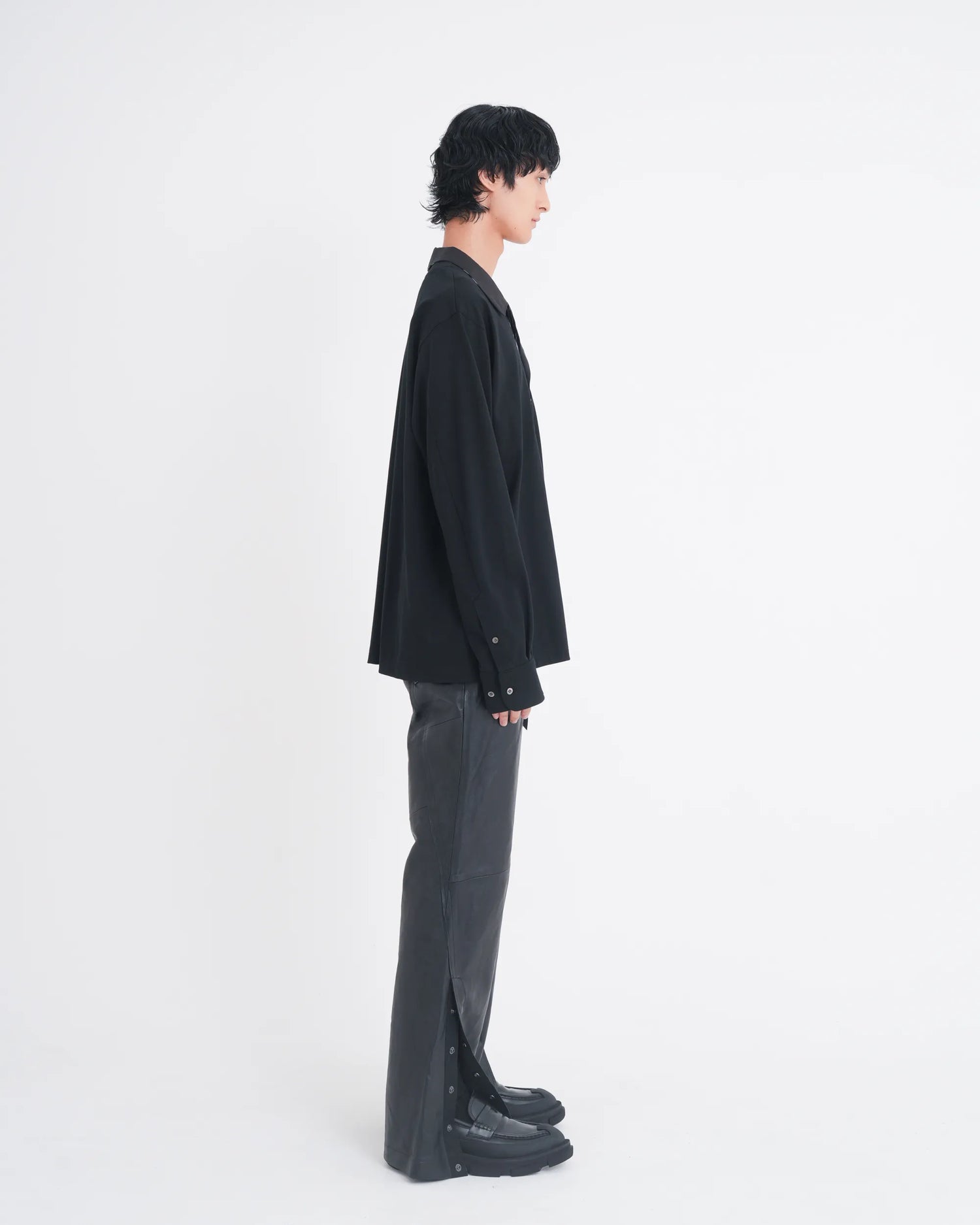 LAYERED L/S T-SHIRT BLACK