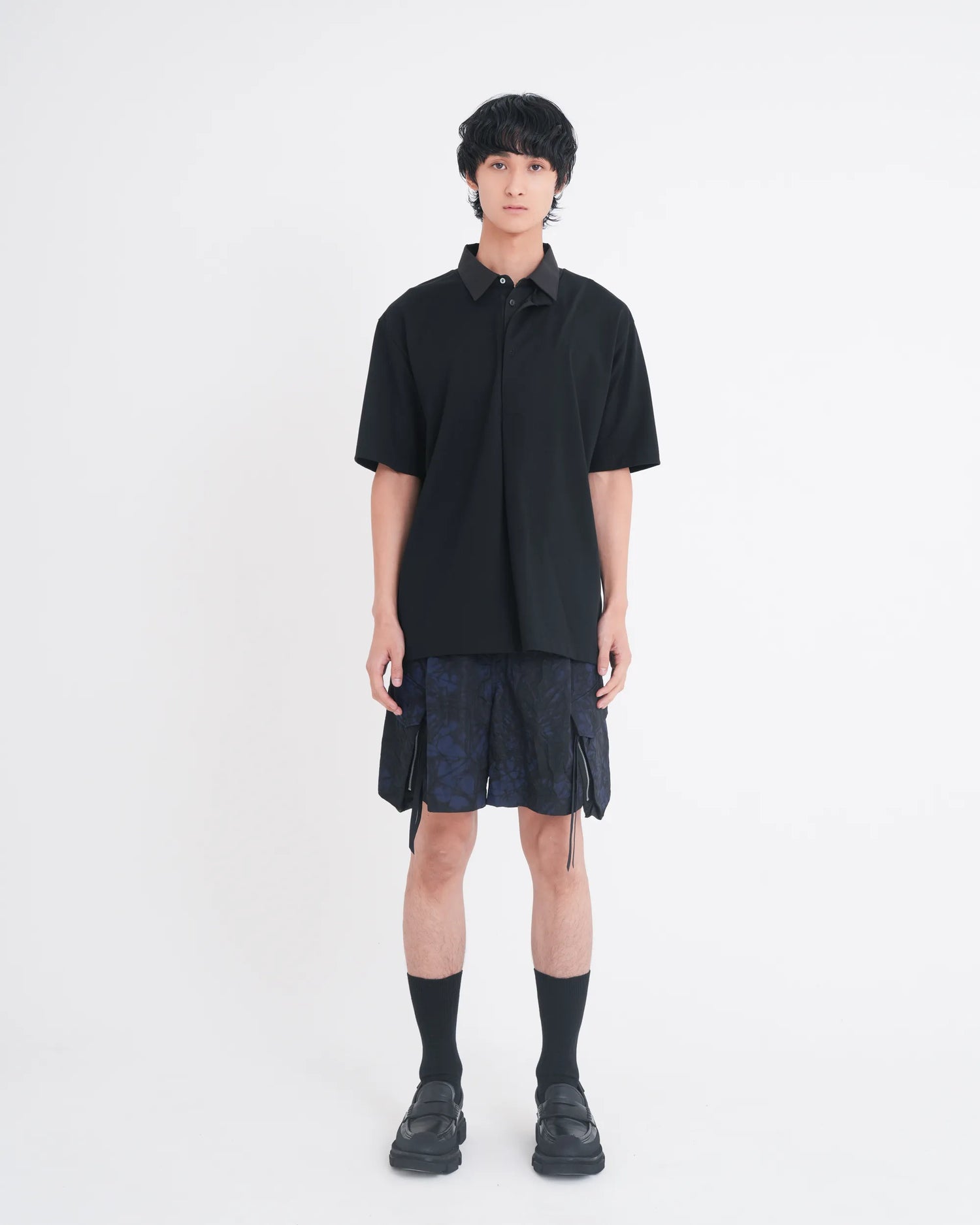 LAYERED S/S T-SHIRT BLACK