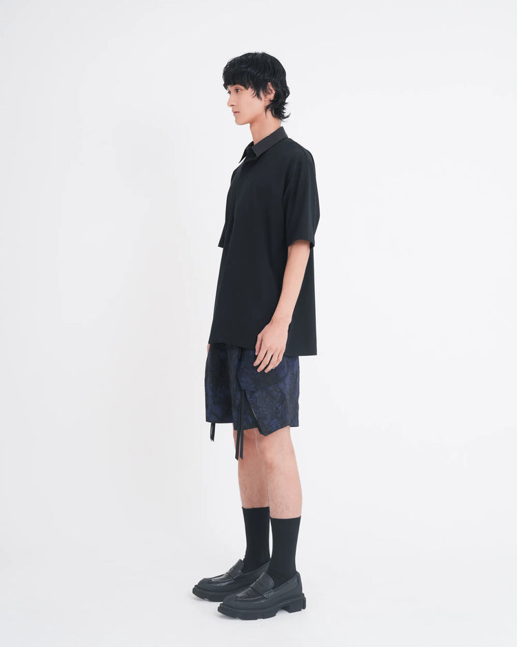 LAYERED S/S T-SHIRT BLACK