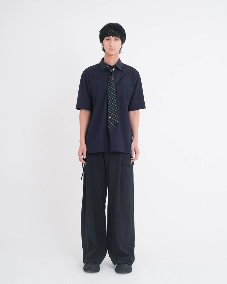 LAYERED S/S T-SHIRT NAVY