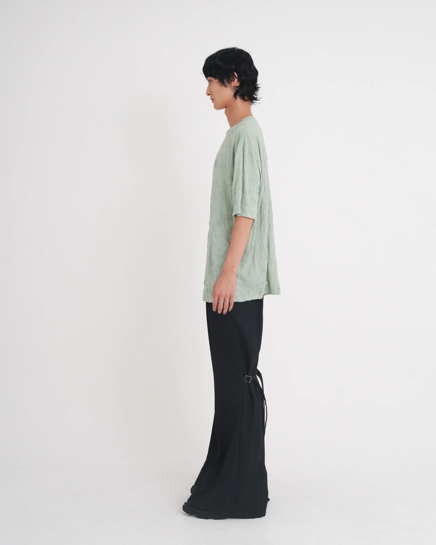 WRINKLED T-SHIRT MINT GREEN