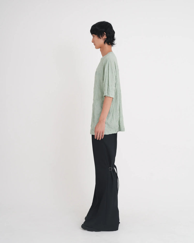 WRINKLED T-SHIRT MINT GREEN