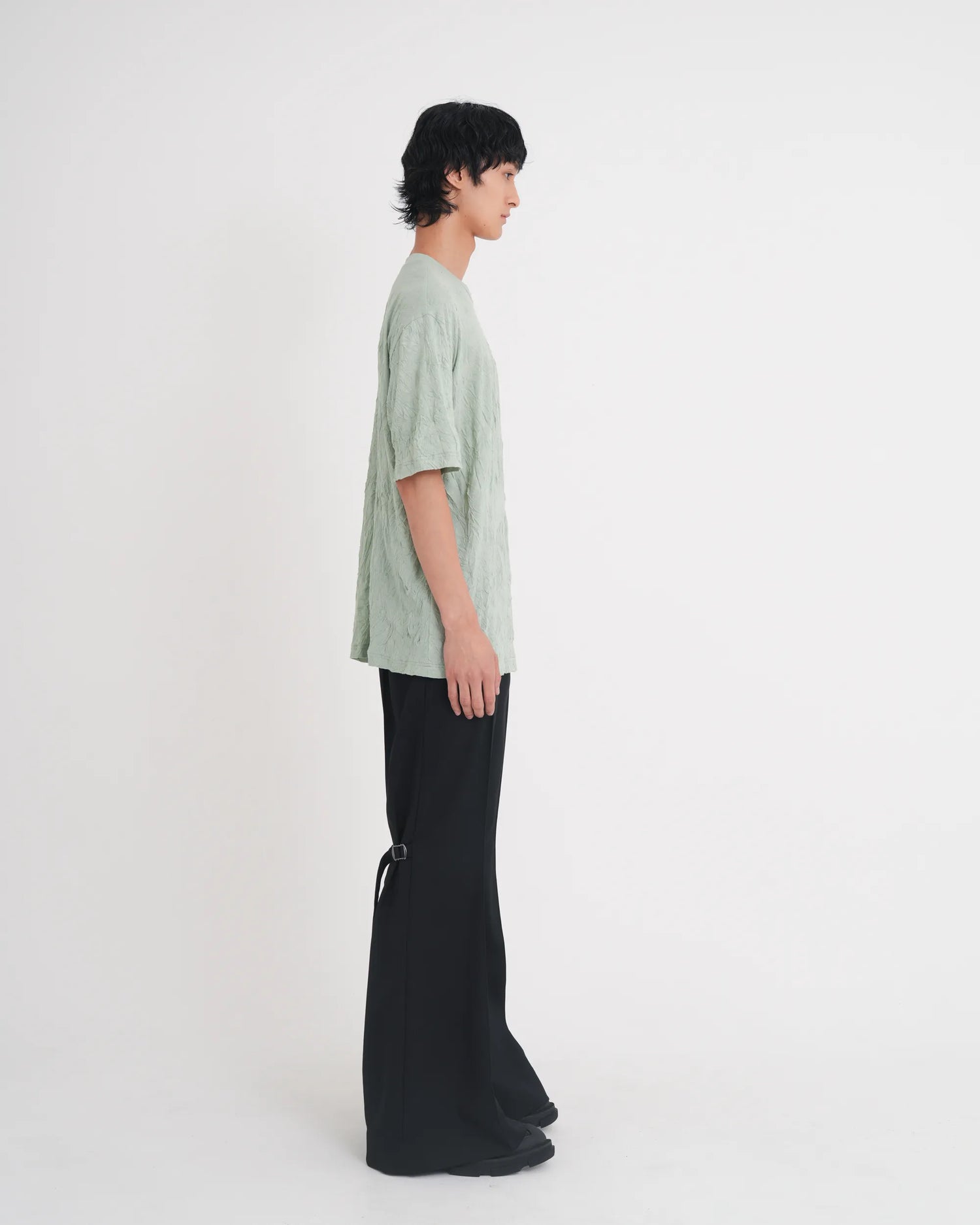 WRINKLED T-SHIRT MINT GREEN