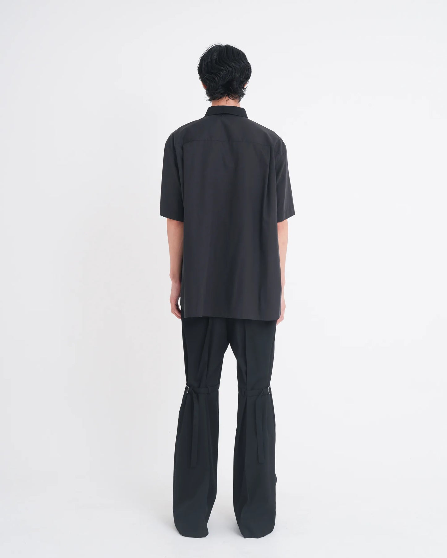 OXFORD LAYERED S/S SHIRT BLACK
