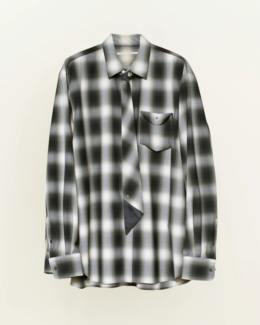 NECKTIE SHIRT NAVY