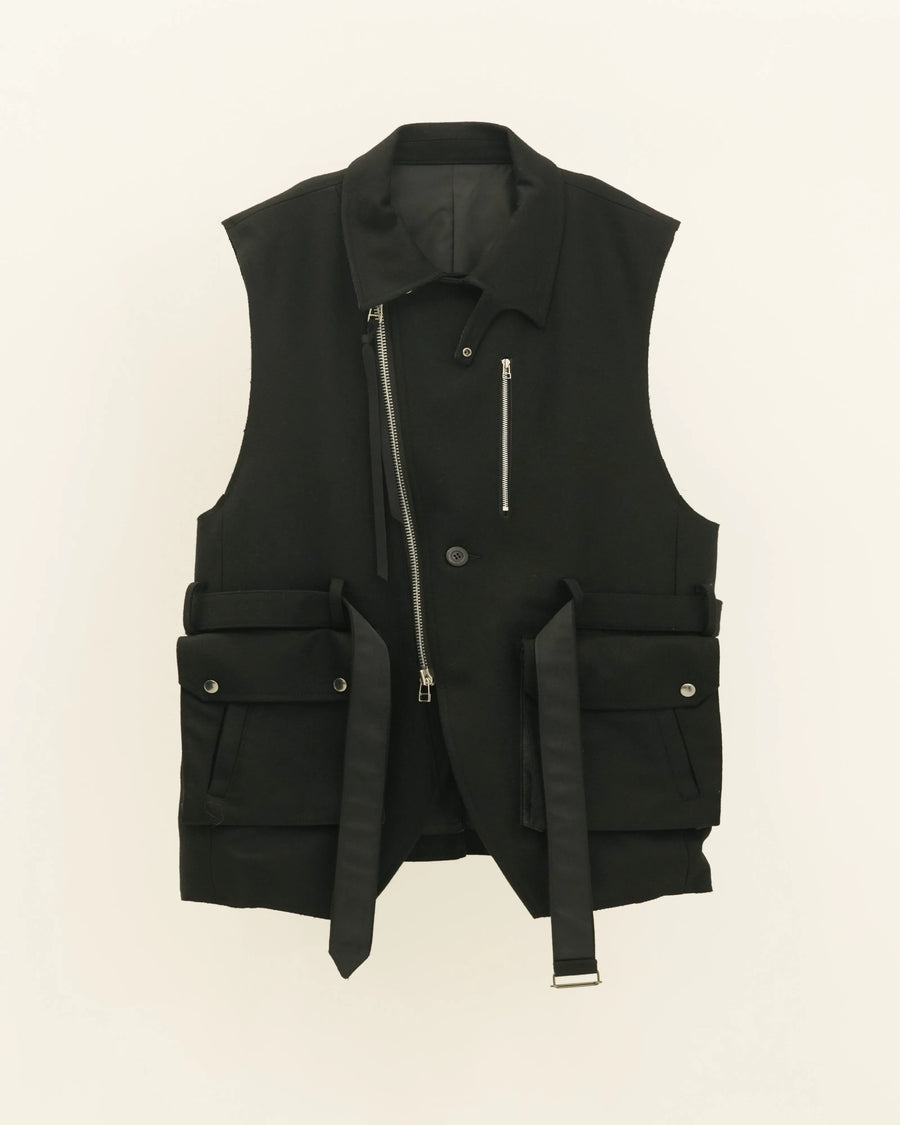 MELTON F2 VEST BLACK