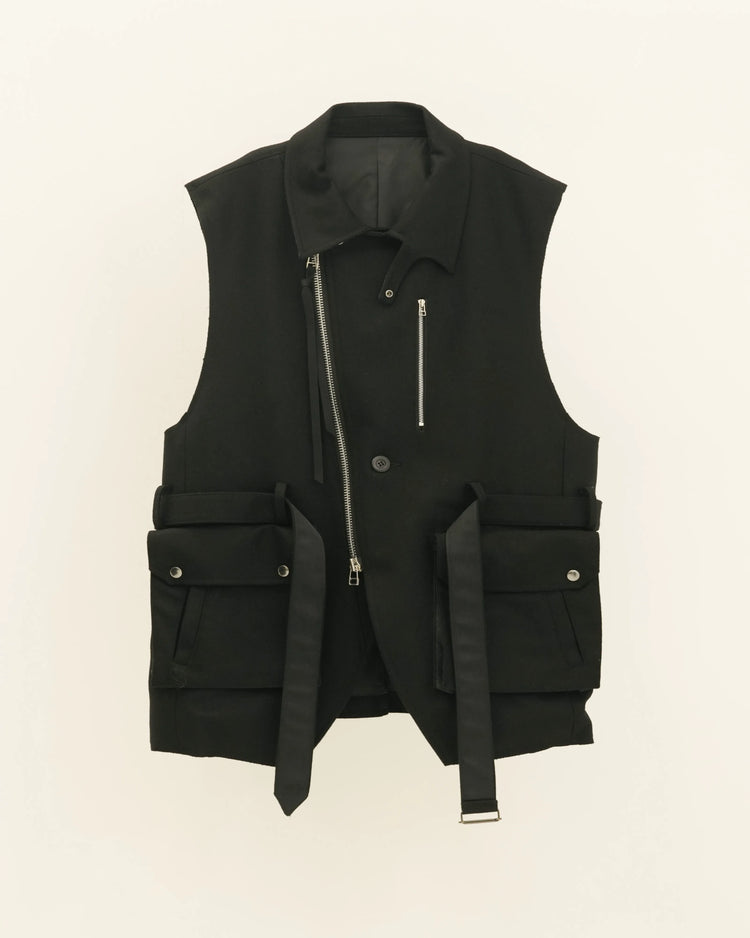 MELTON F2 VEST BLACK