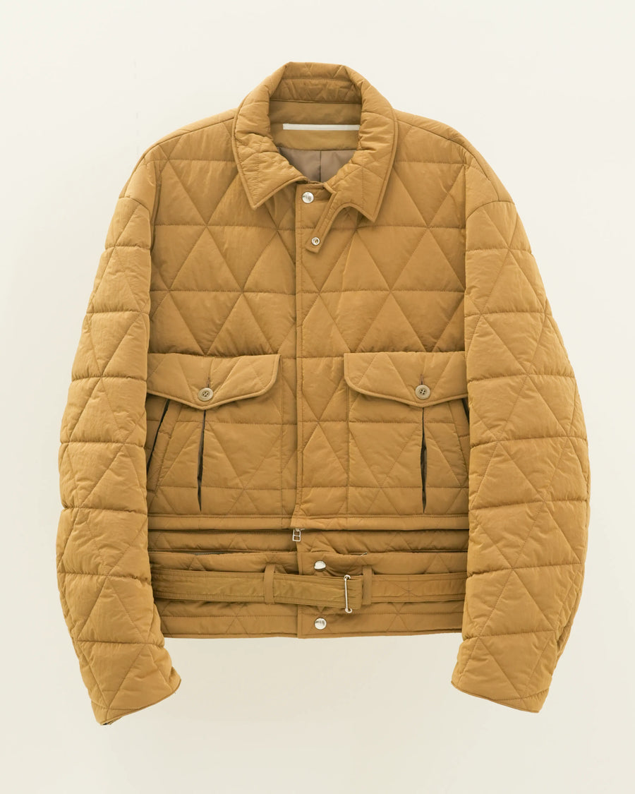 NYLON QUILTING A-2 BLOUSON BEIGE