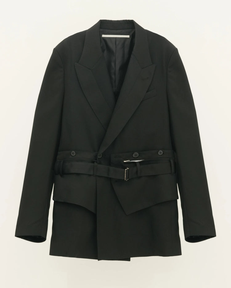 CUMMER BAG DOUBLE - BREASTED JACKET BLACK