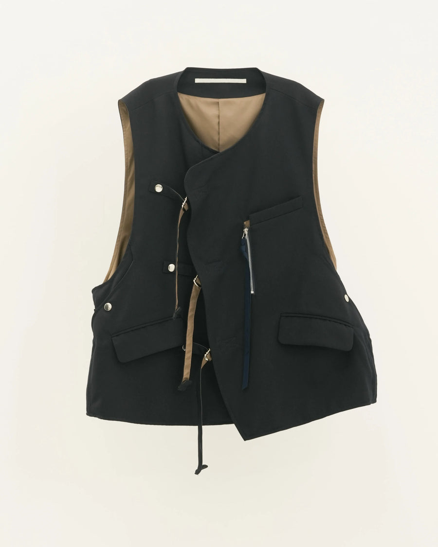JERKIN VEST NAVY