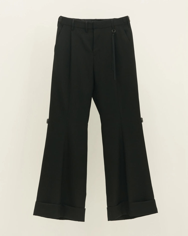 Tamme Tropical Wool Gaiter Slacks ブラック GAITER DOUBLE SLACKS | Tamme（タム）公式オンラインストア