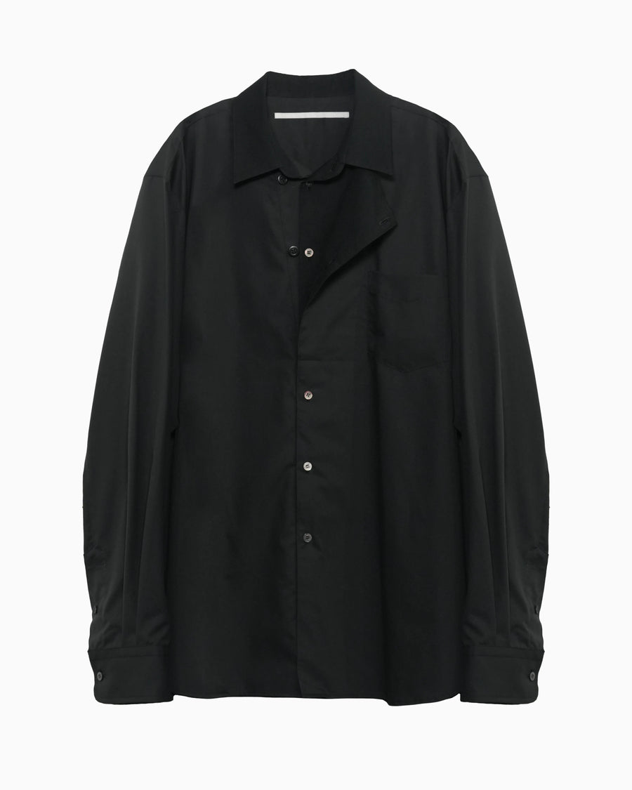 OXFORD LAYERED SHIRT BLACK