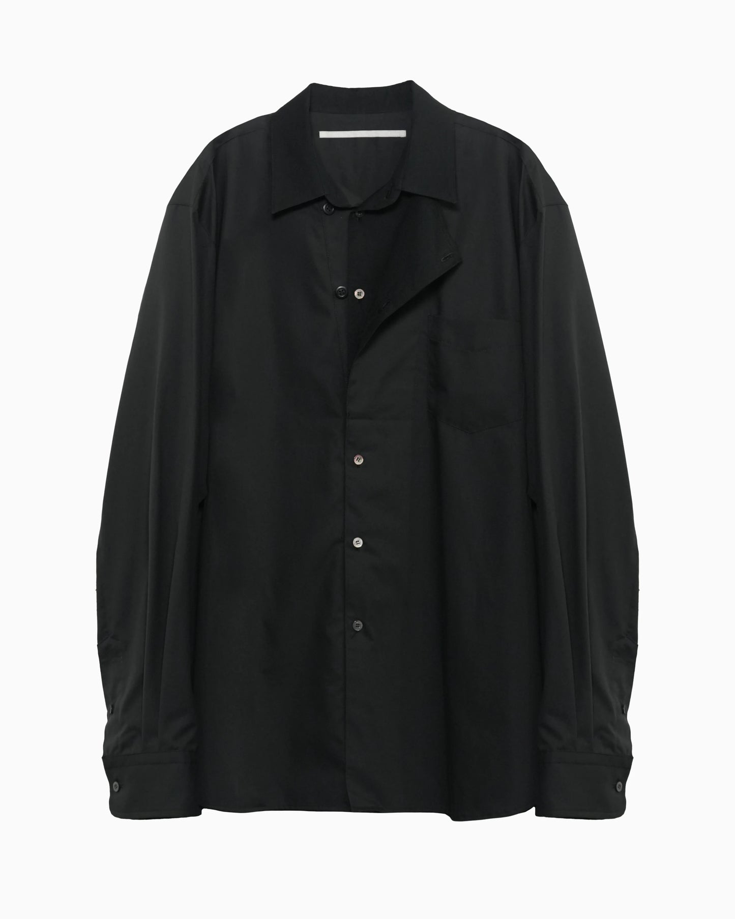 OXFORD LAYERED SHIRT BLACK