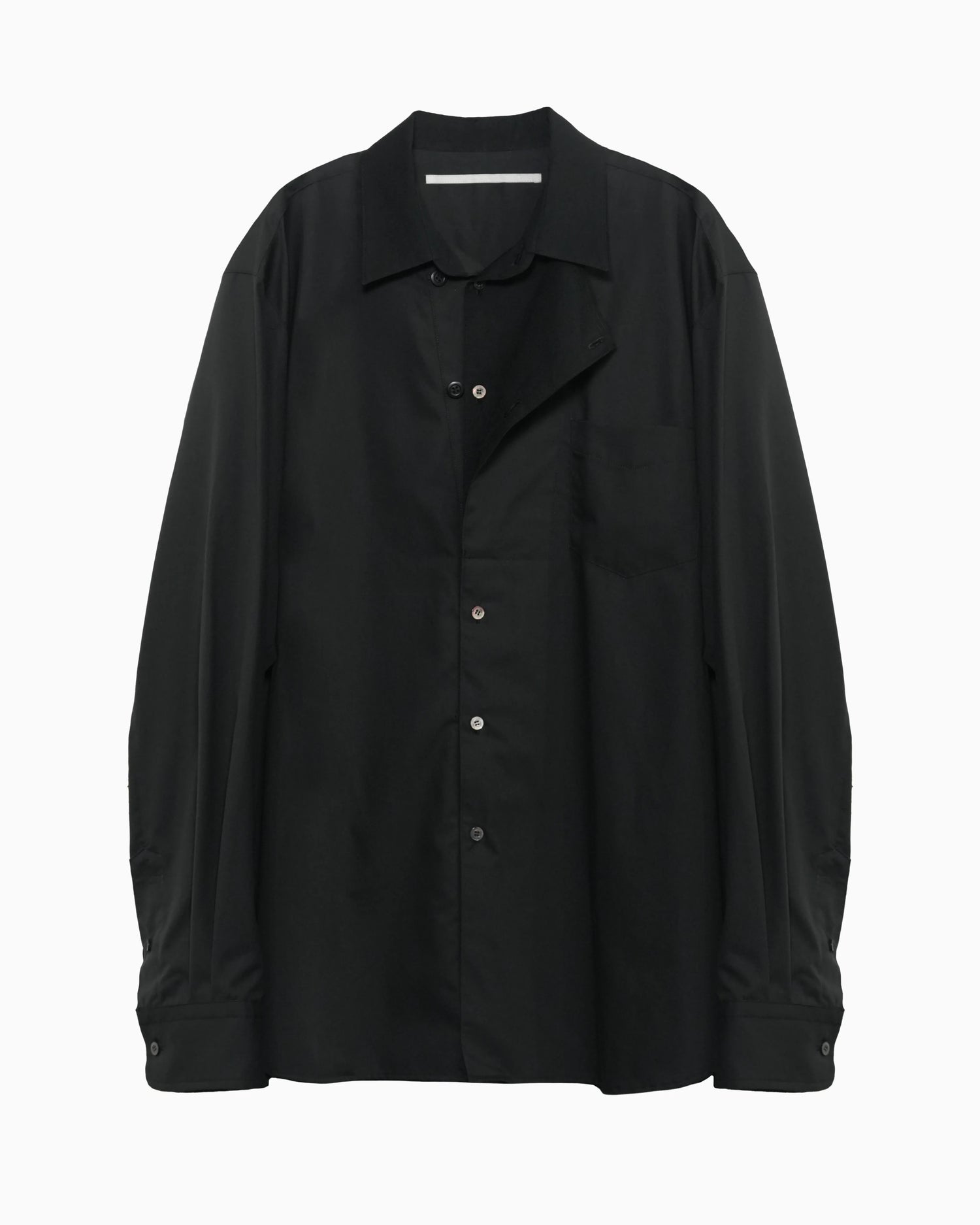 OXFORD LAYERED SHIRT BLACK