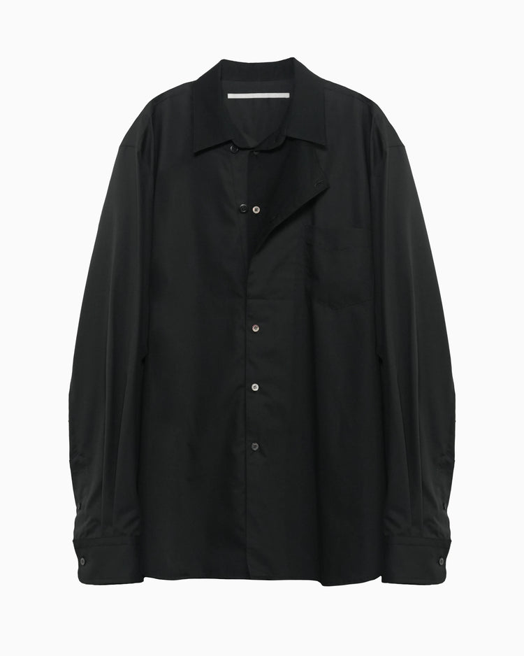 OXFORD LAYERED SHIRT BLACK
