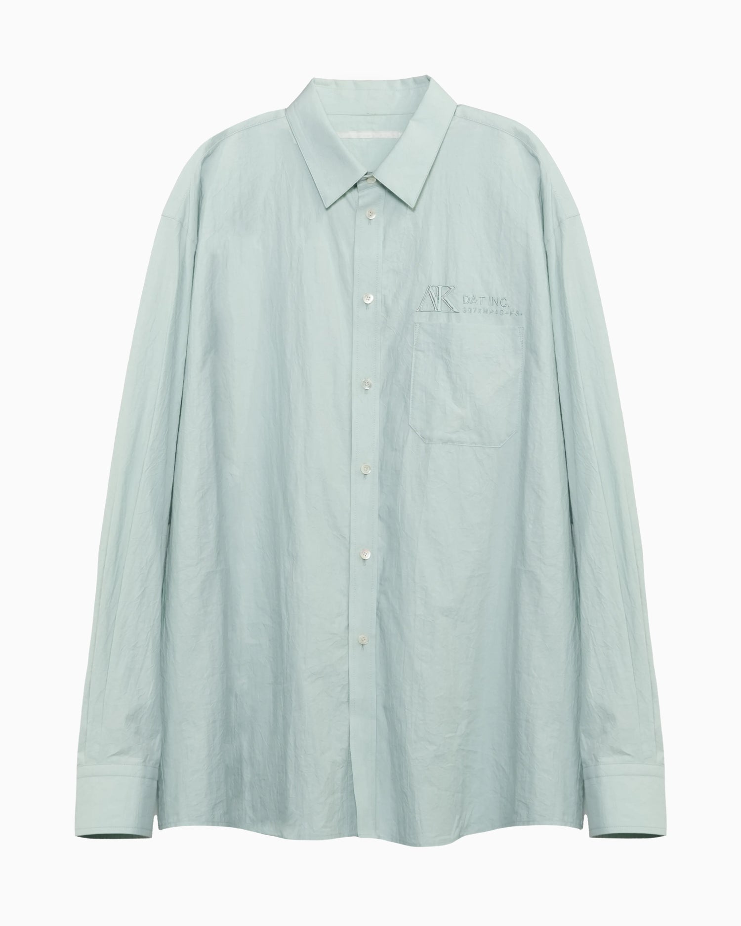 EMBROIDERY SHIRT MINT GREEN