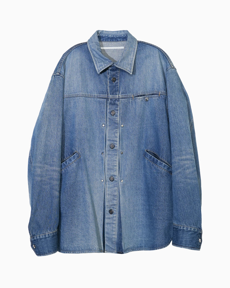 DENIM TRUCKER SHIRT INDIGO