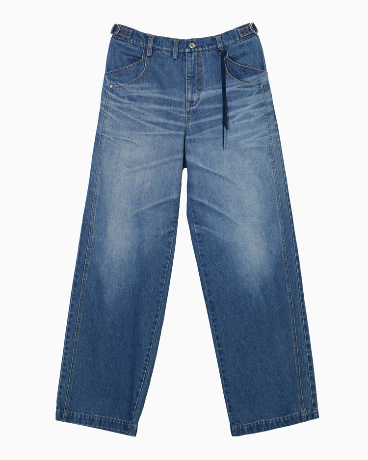 DOUBLE KNEE DENIM PANTS INDIGO