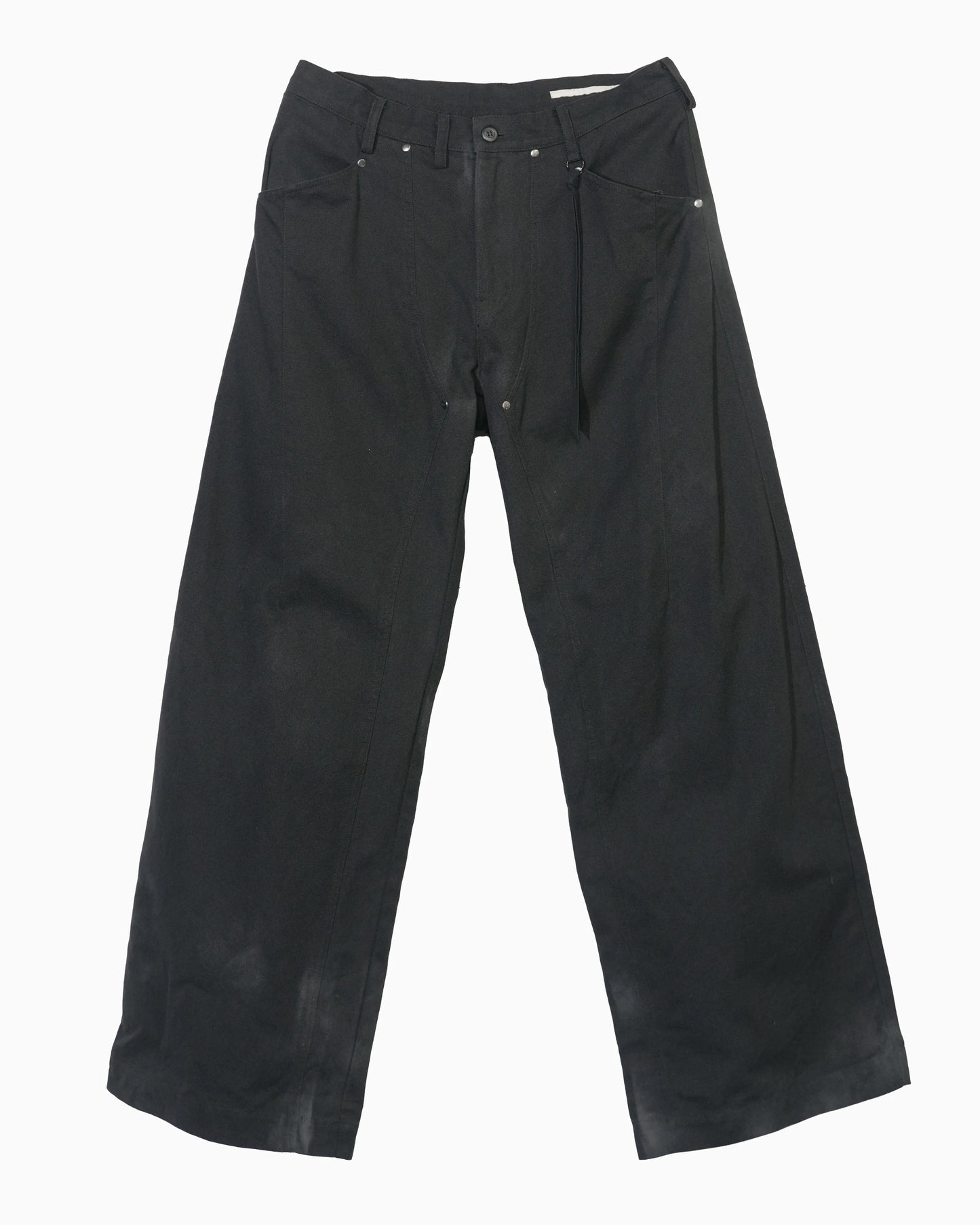 DOUBLE KNEE PANTS BLACK
