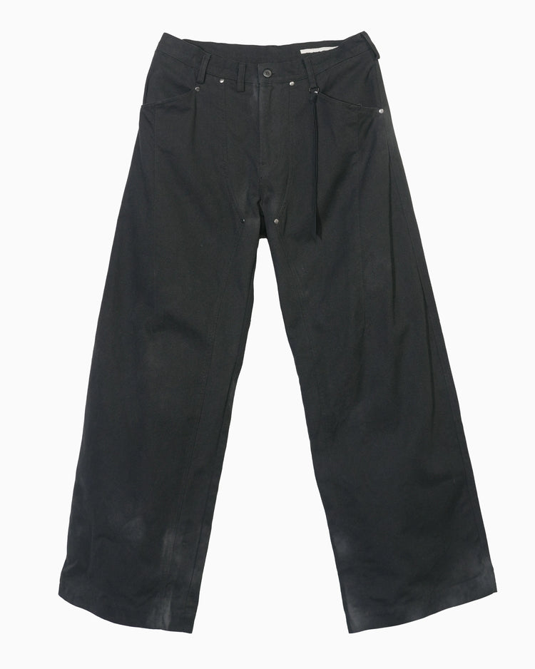 DOUBLE KNEE PANTS BLACK