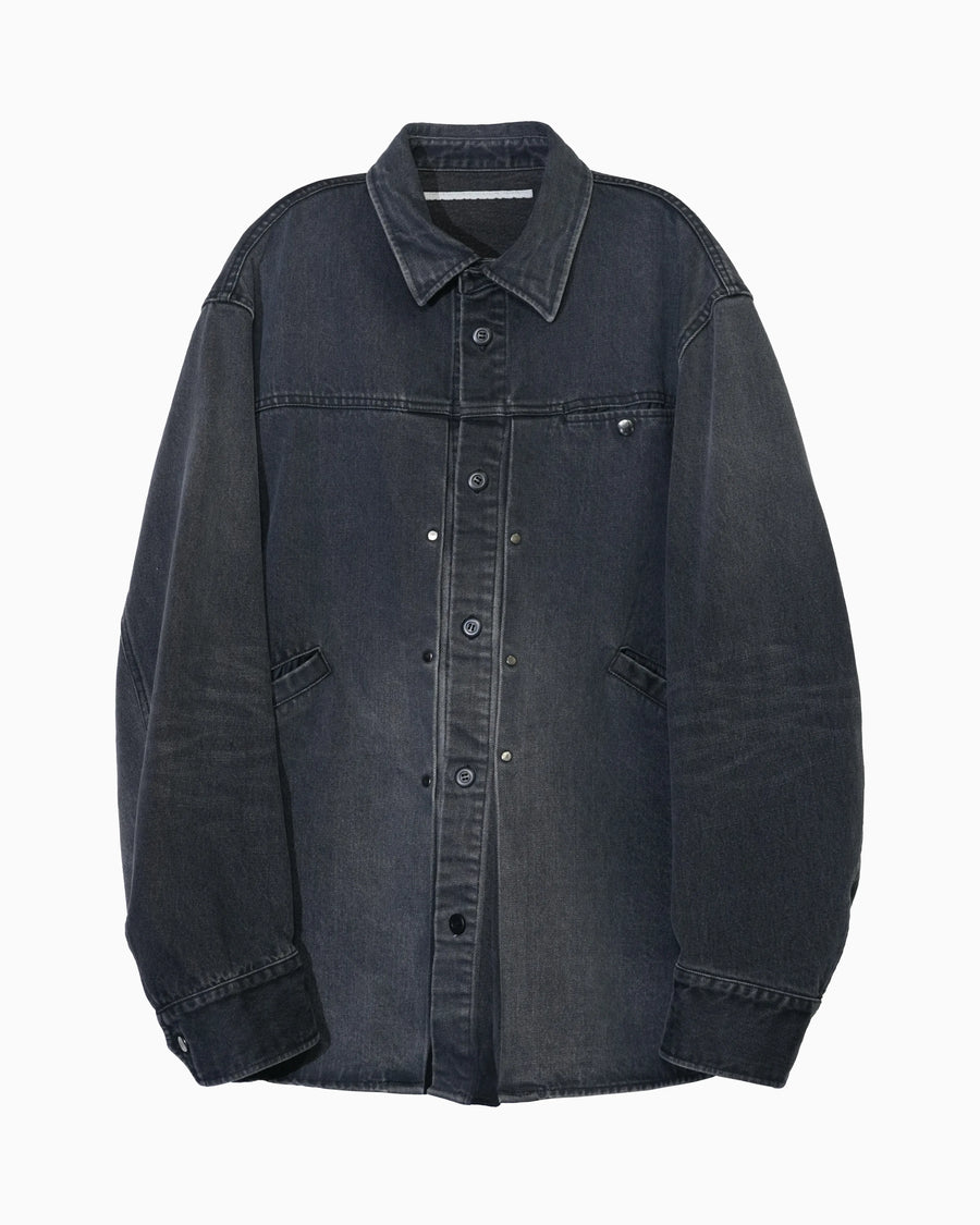 DENIM TRUCKER SHIRT BLACK