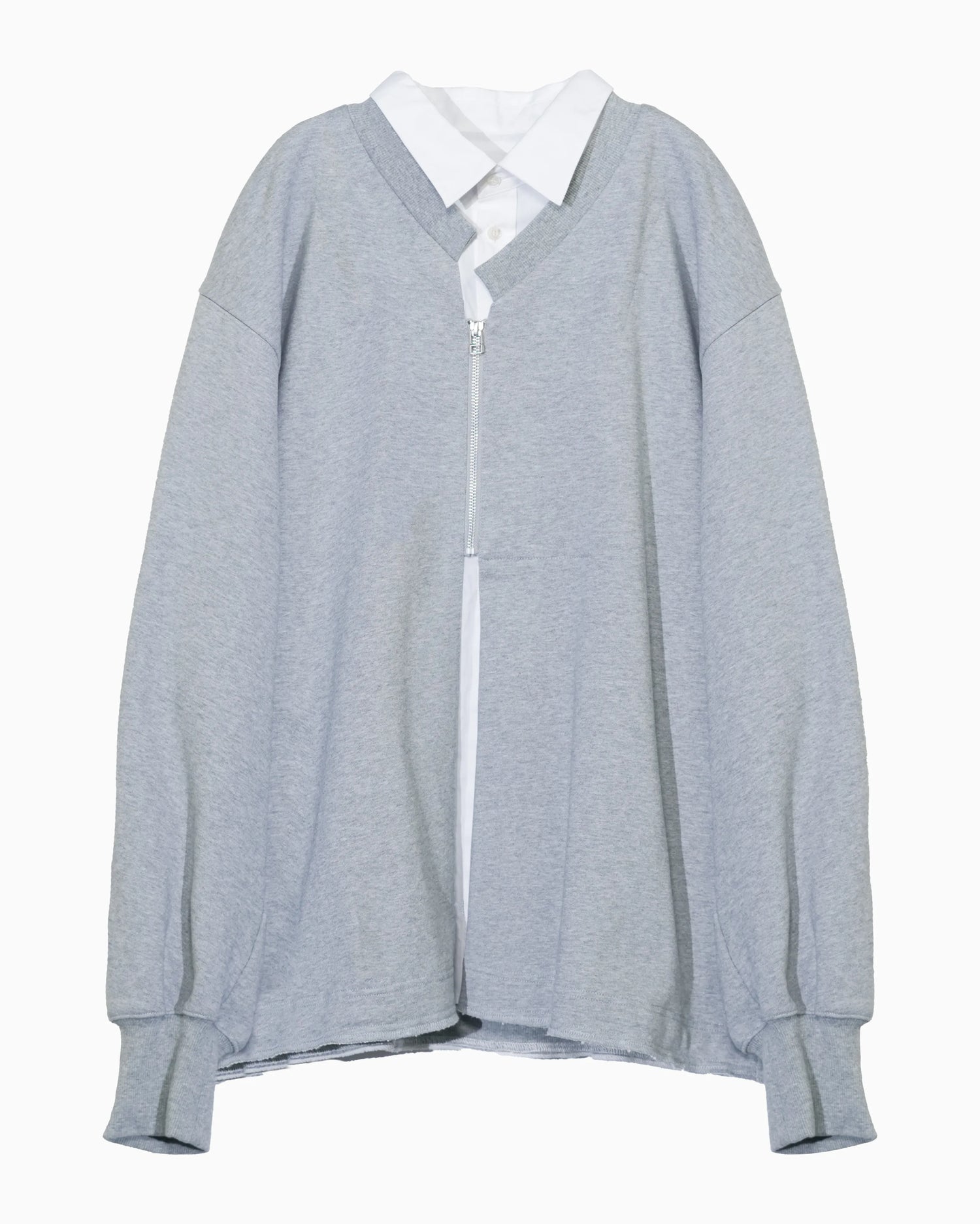 LAYERED SWEATSHIRT GREY