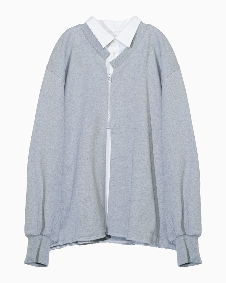 LAYERED SWEATSHIRT GREY