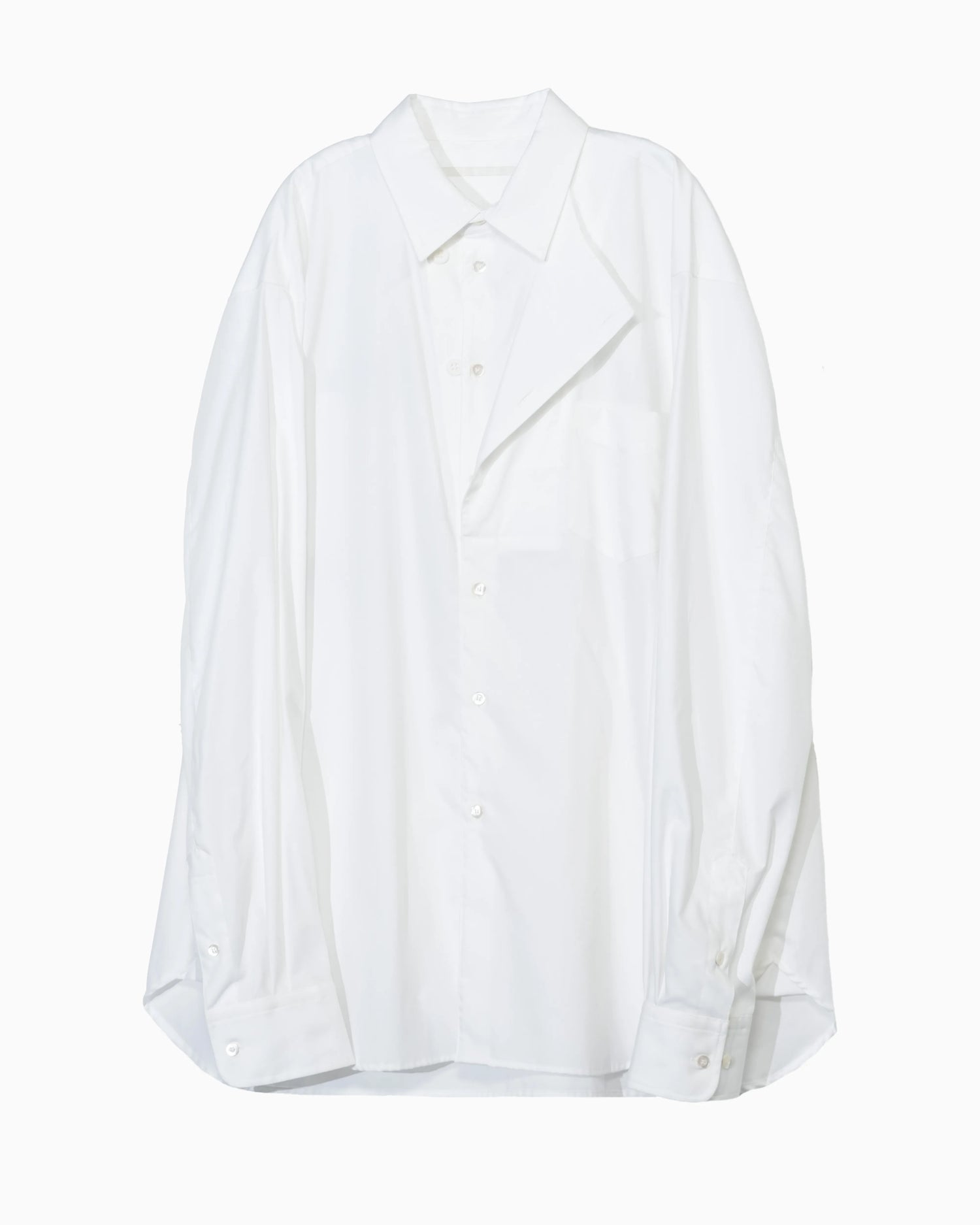 OXFORD LAYERED SHIRT WHITE