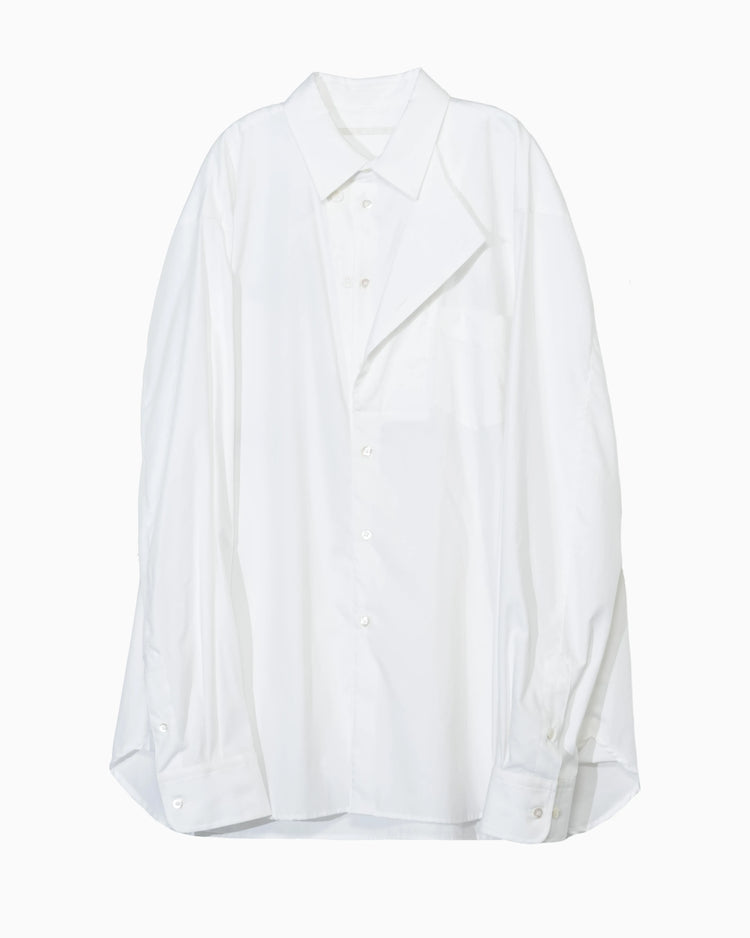OXFORD LAYERED SHIRT WHITE