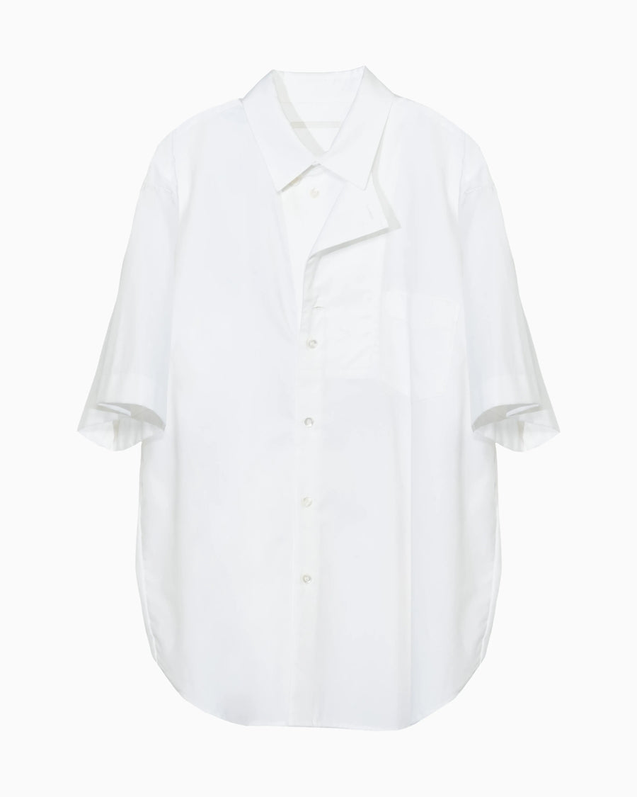 OXFORD LAYERED S/S SHIRT WHITE