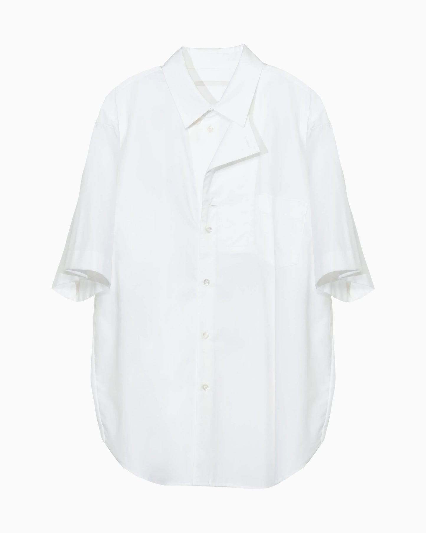 OXFORD LAYERED S/S SHIRT WHITE