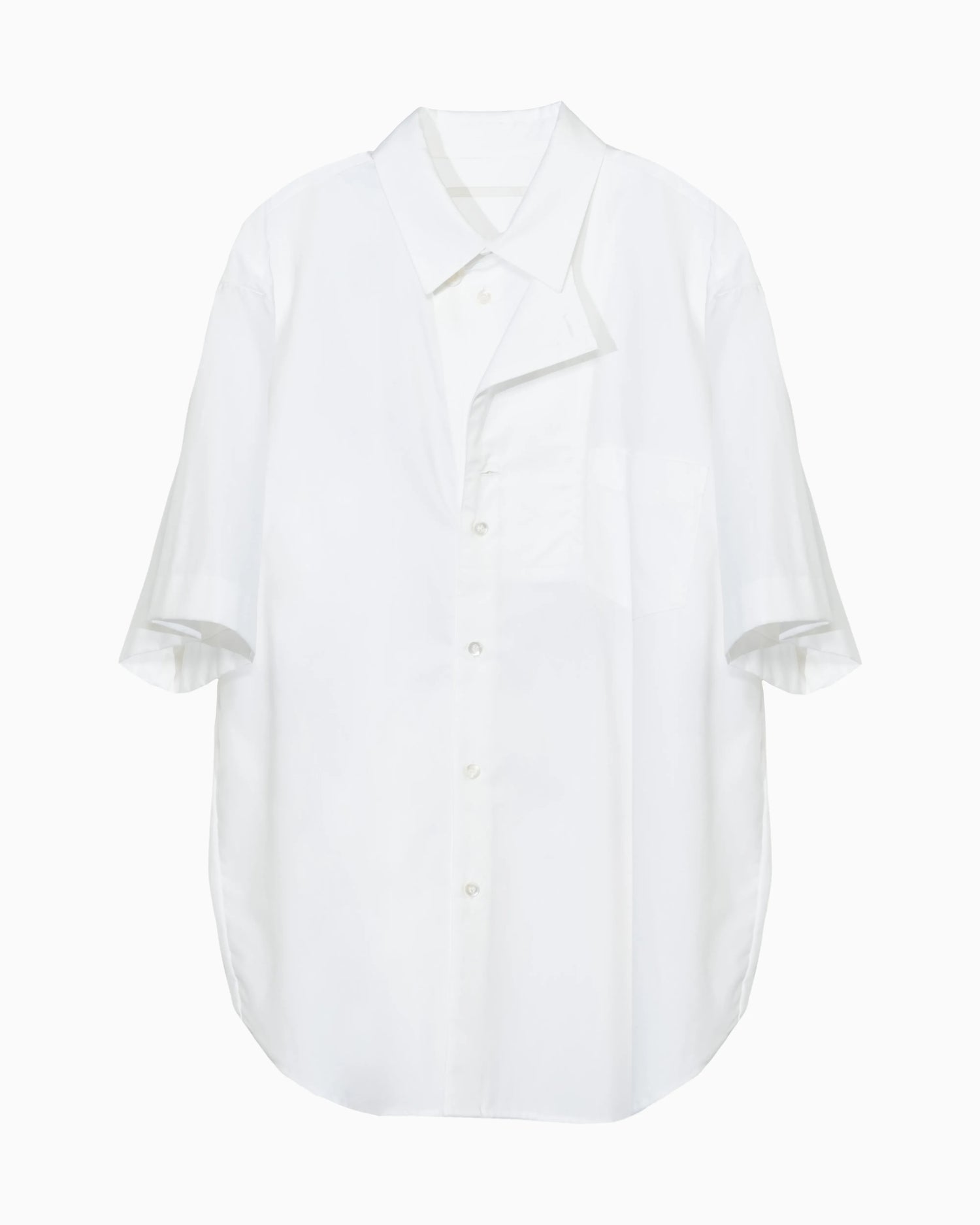 OXFORD LAYERED S/S SHIRT WHITE