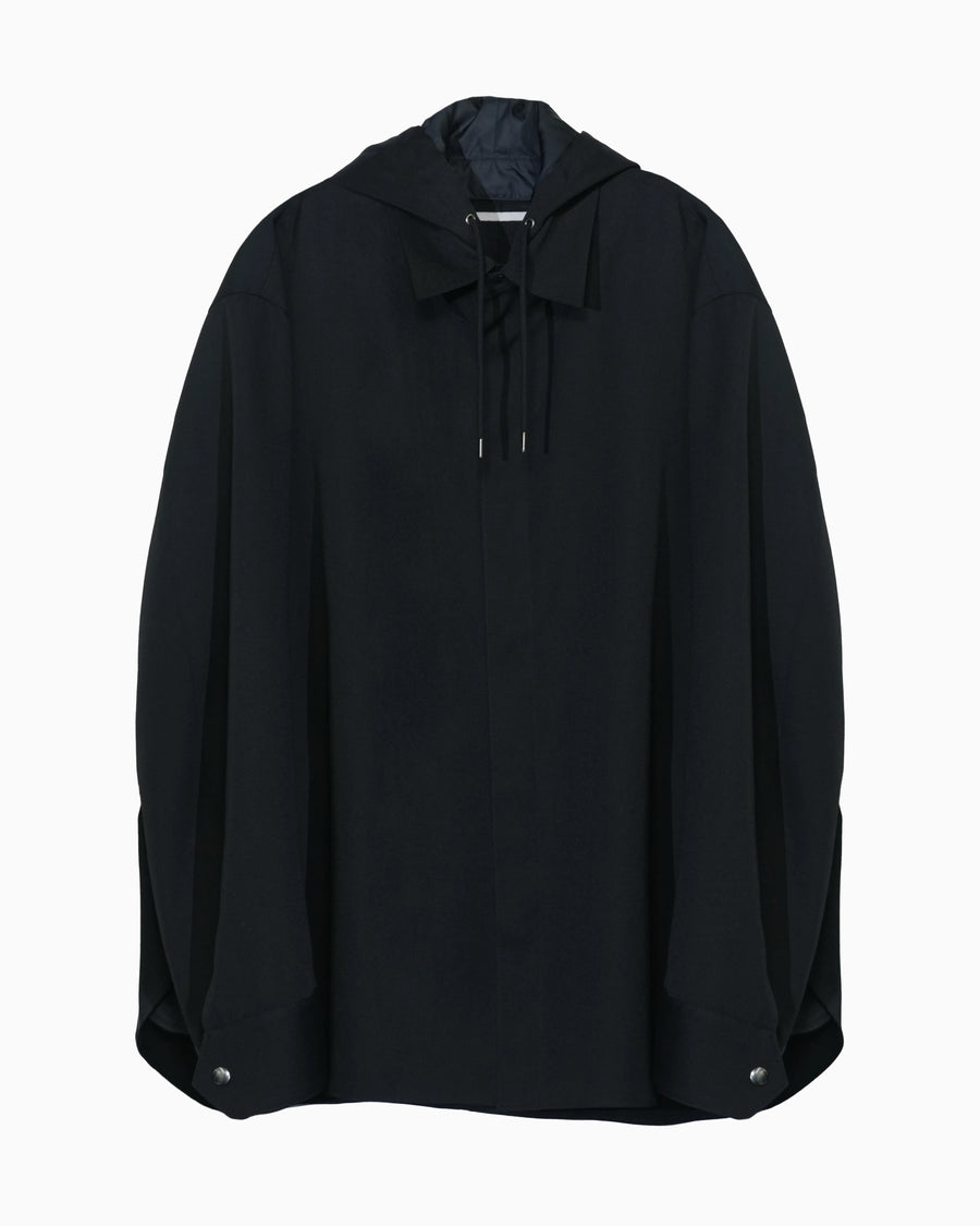 HOODED SHIRT BLACK
