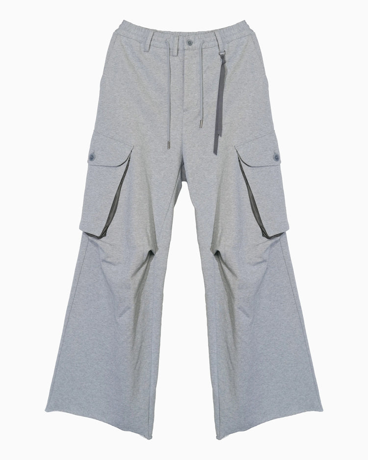OVER CARGO SWEAT PANTS GREY