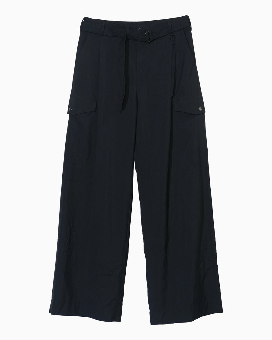 WRINKLED F-1B SLACKS BLACK