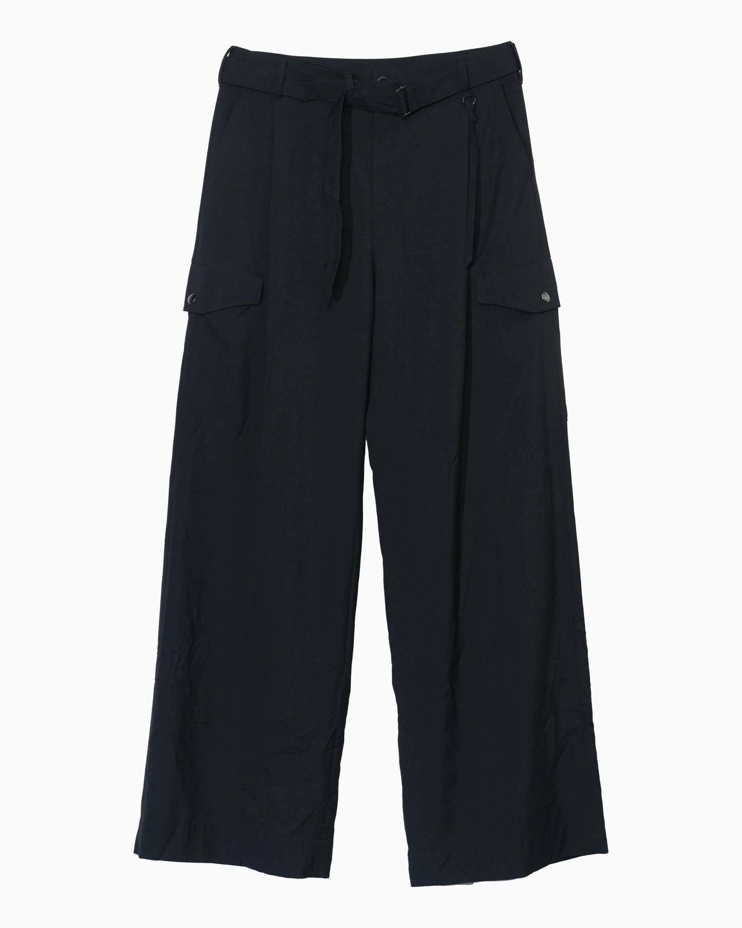 WRINKLED F-1B SLACKS BLACK