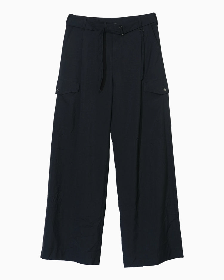 WRINKLED F-1B SLACKS BLACK